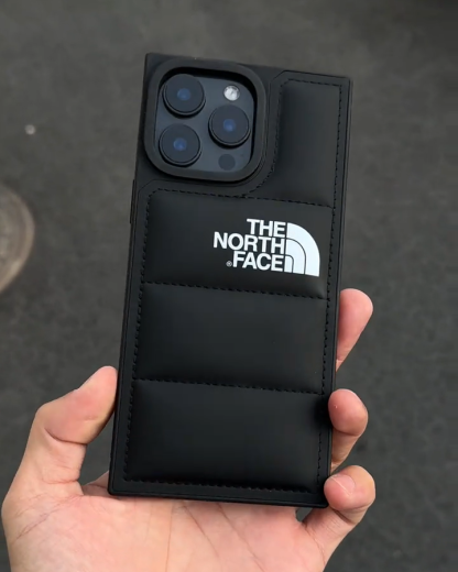 北面方形棉服全包手機殼